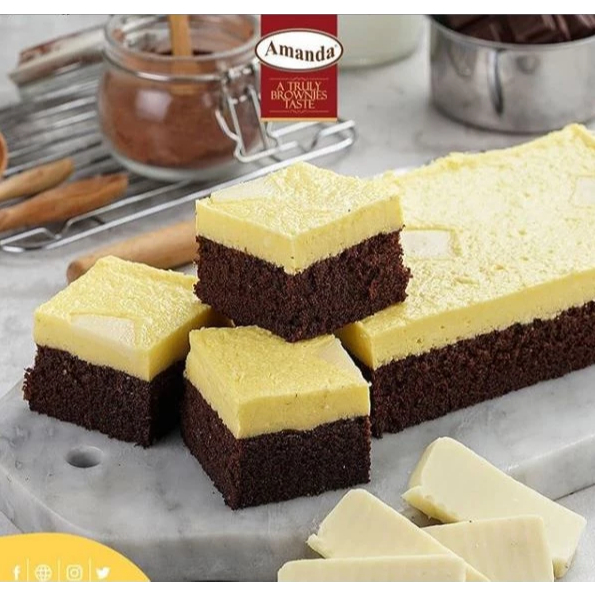 Amanda Brownies Cream Cheese oleh oleh Bandung Amanda - Brownies Cream Cheese