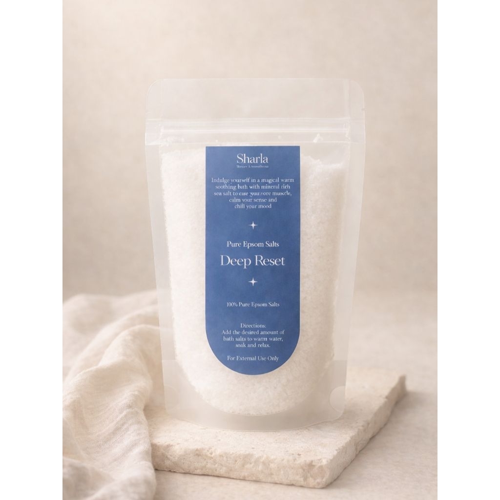 Deep Reset - 100% Pure Epsom Salts 220 gr & 500 gr - Safe for Kids