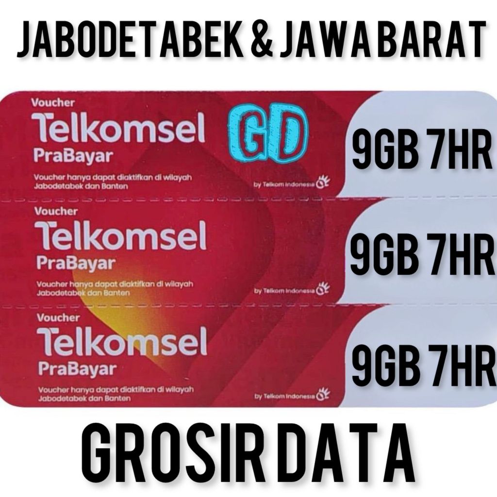 VOUCHER TELKOMSEL 9GB 7HARI