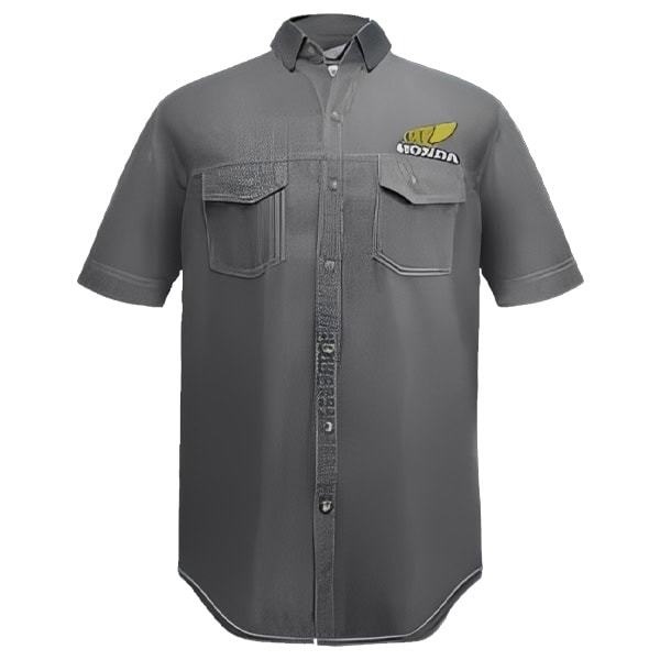 Kemeja Pria Classic Denim Shirt Grey Original Denim