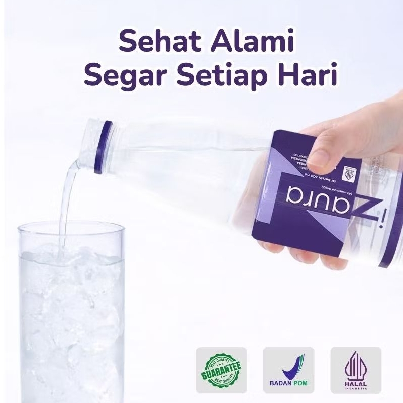 iZaura Air Kesehatan Alkali Water pH Tinggi 1 dus isi 12 botol 600 ml