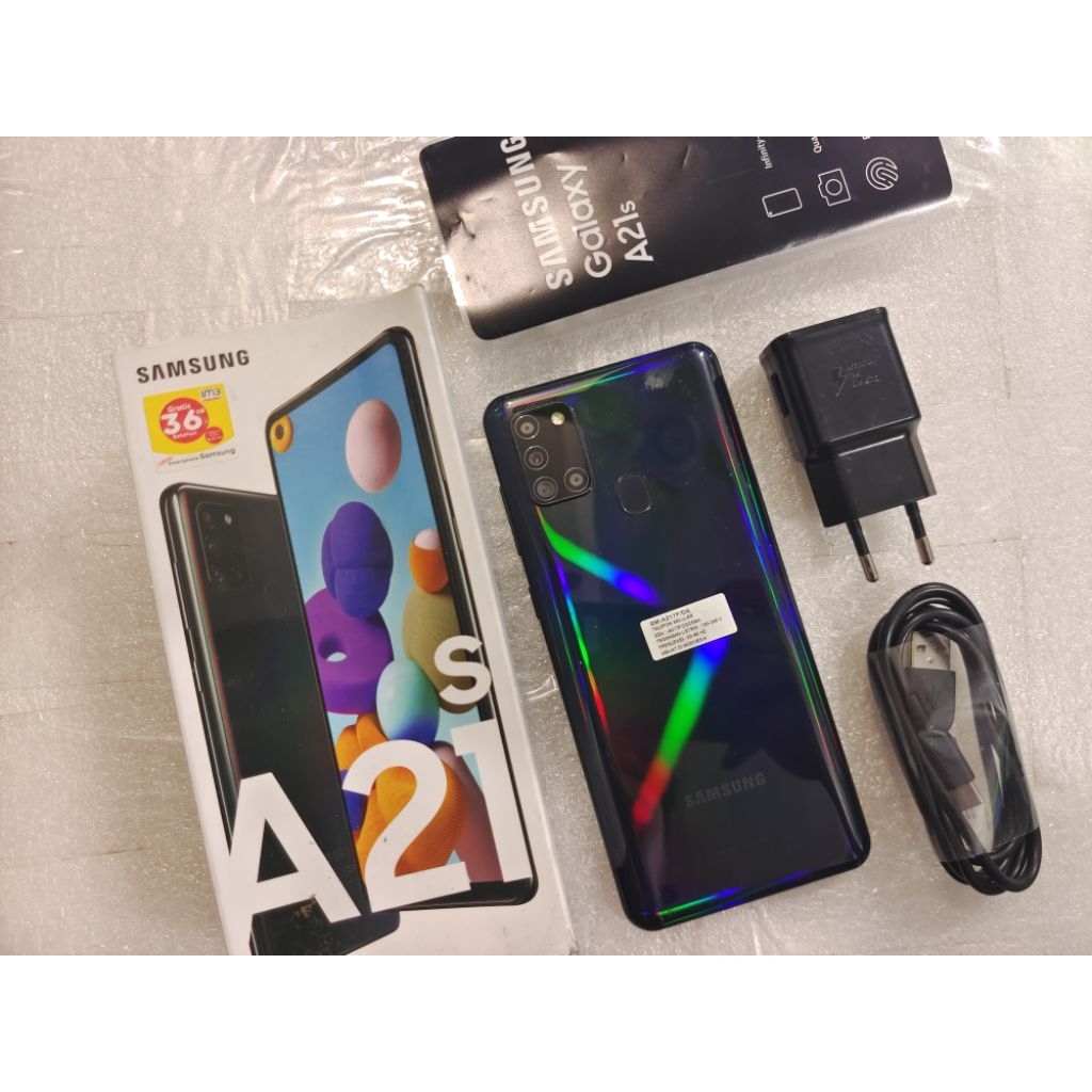 samsung A21s ram 6/128 gb second fullset original