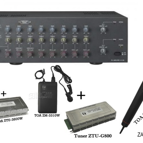 AMPLIFIER TOA ZA-2128 MW + (1 MIC HANDHELD + 1 MIC JEPIT )