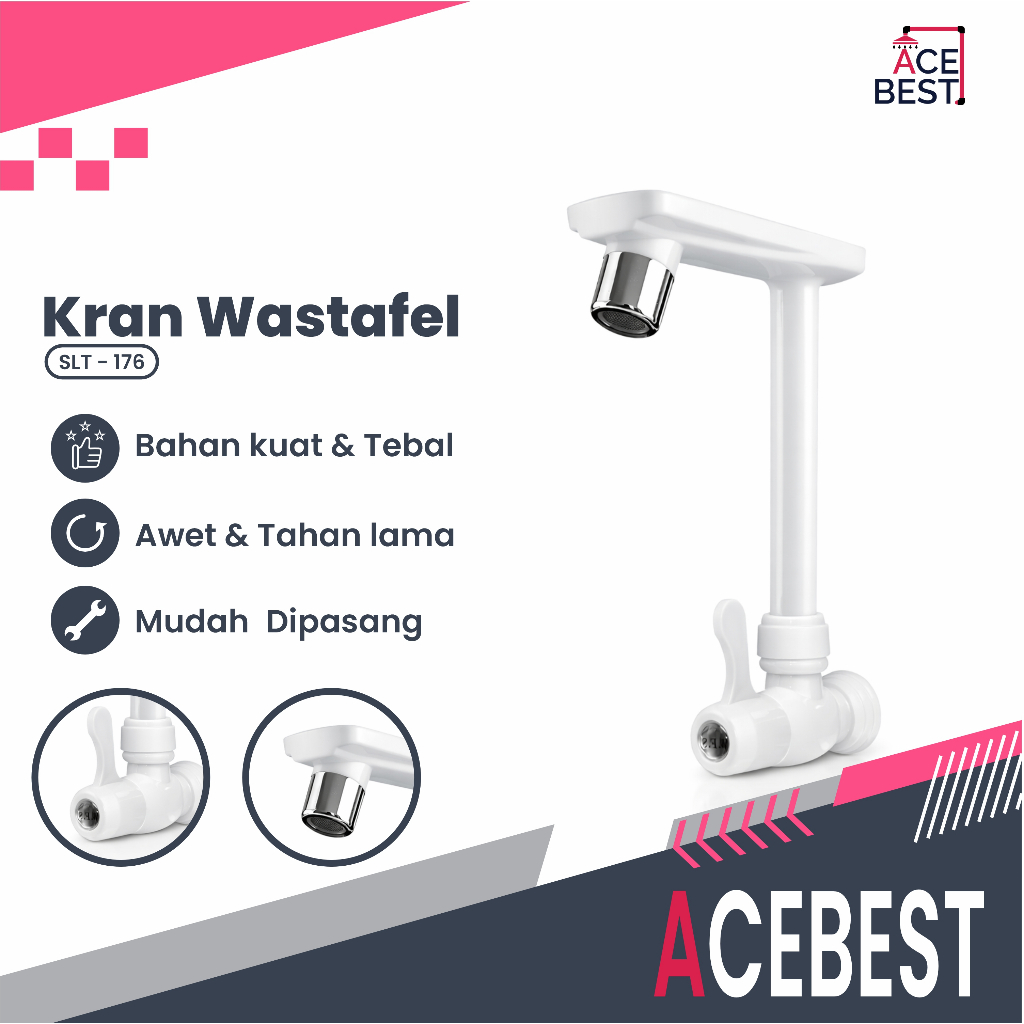Kran Wastafel Cuci Piring Bahan Plastik Model Unik Engkol Jempol SLT-176
