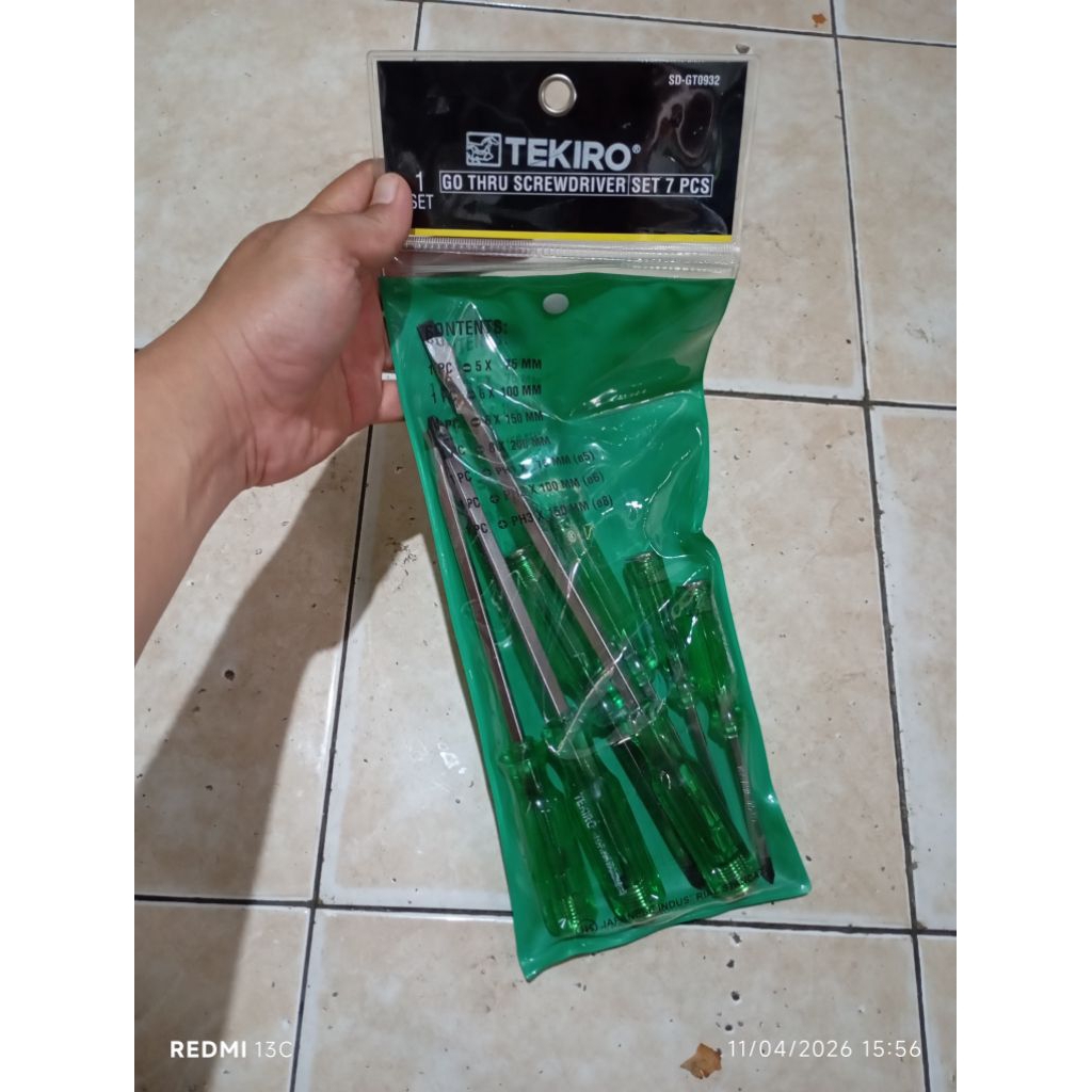 Tekiro Obeng ketok tumbuk getok isi 7pcs Japan Standar