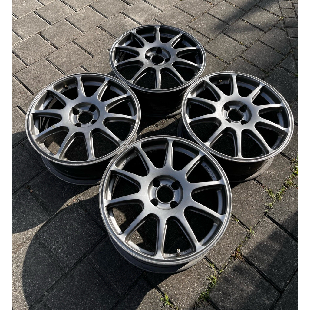 Original ENKEI SC15 R17. Lebar 7. Et 42. 4x100. Original Paint - Matt Gunmetal. For Jazz, Atto1, Ex2