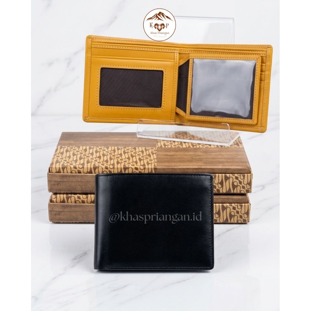 Dompet Pria Kulit Sapi Asli Premium Sukaregang Garut Desain Elegan dan Minimalis