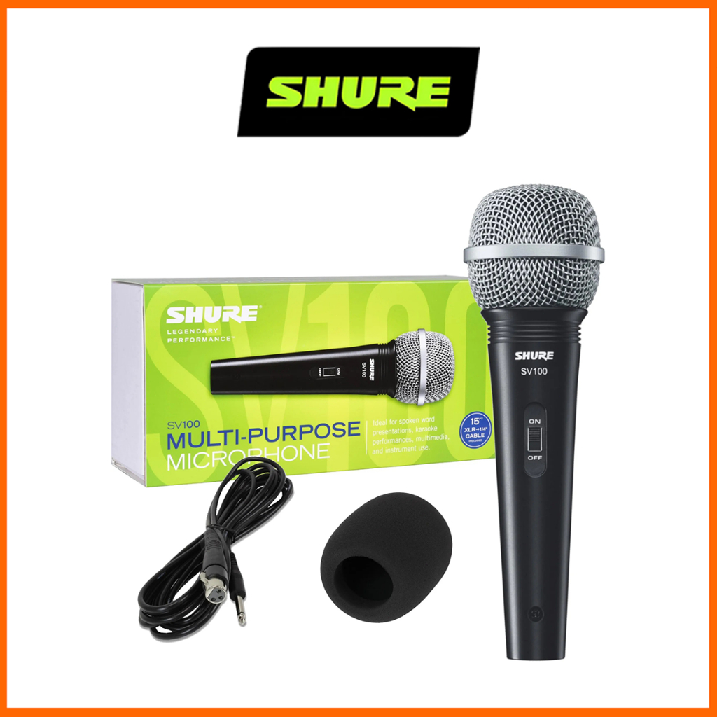 Shure SV100 Wired Mic Kabel Mikrofon vokal Kardioid