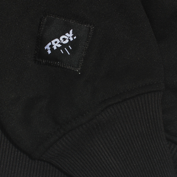 Troy Company Half Zip Up Turtleneck Sweater Black Circular - Half Zipper Pria Hitam HZ 3089