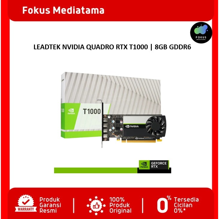 LEADTEK NVIDIA QUADRO RTX T1000 | 8GB GDDR6