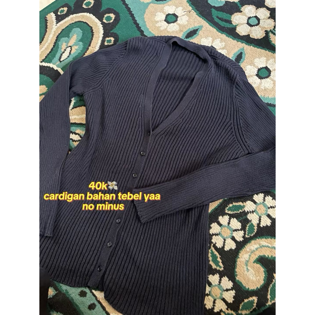 Cardigan dark navy pl