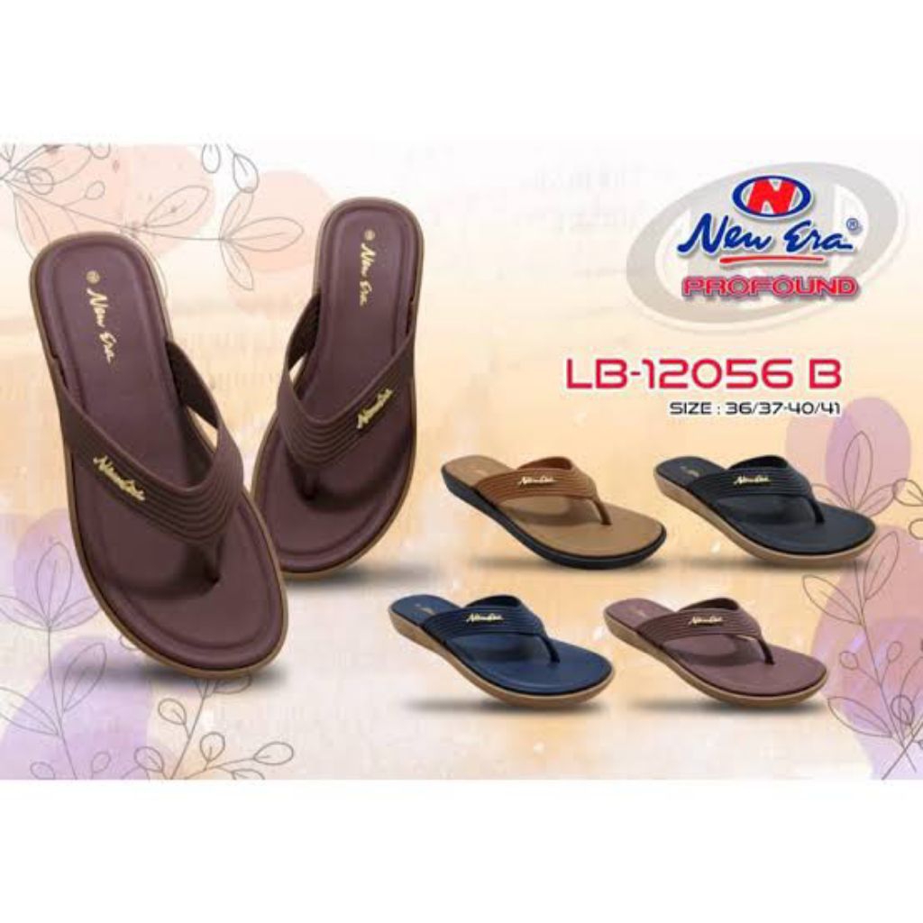 Sandal Japit Wanita Bahan Karet Premium New Era LB12056