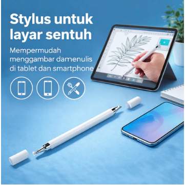 Stylus Pen 2 Sisi Mini 2-in 1 Multifungsi iPad iPhone Android Tablet Touch Screen Pen/stylush tablet