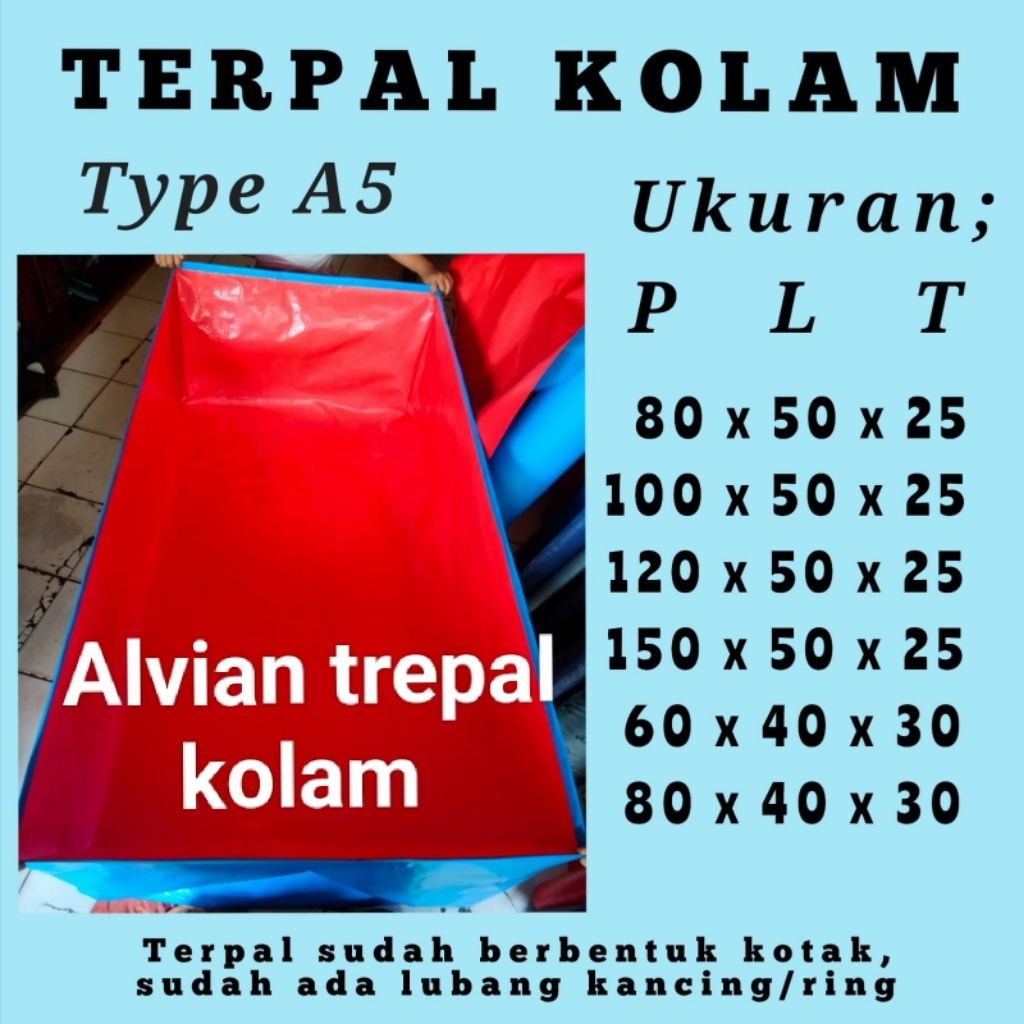 TERPAL KOLAM MINI KOTAK TYPE A5