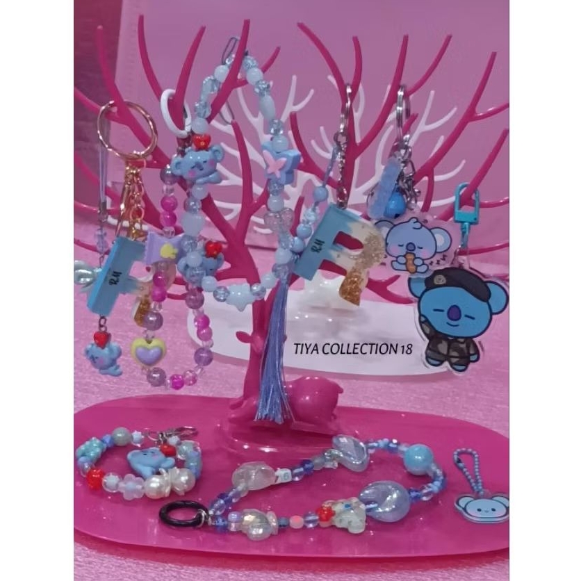 KOYA BT21 - KIM NAMJOON BTS - STRAP PHONE RING DAN TALI MULTIFUNGSI - KEYRING - KEYCHAIN - BAGCHARM 