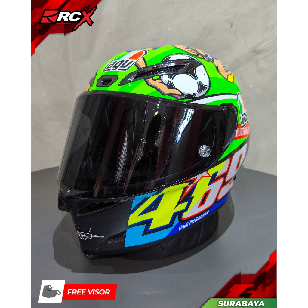 HELM AGV PISTA GPR ROSSI MUGELLO SIZE L BEKAS SECOND ORIGINAL LIKE NEW