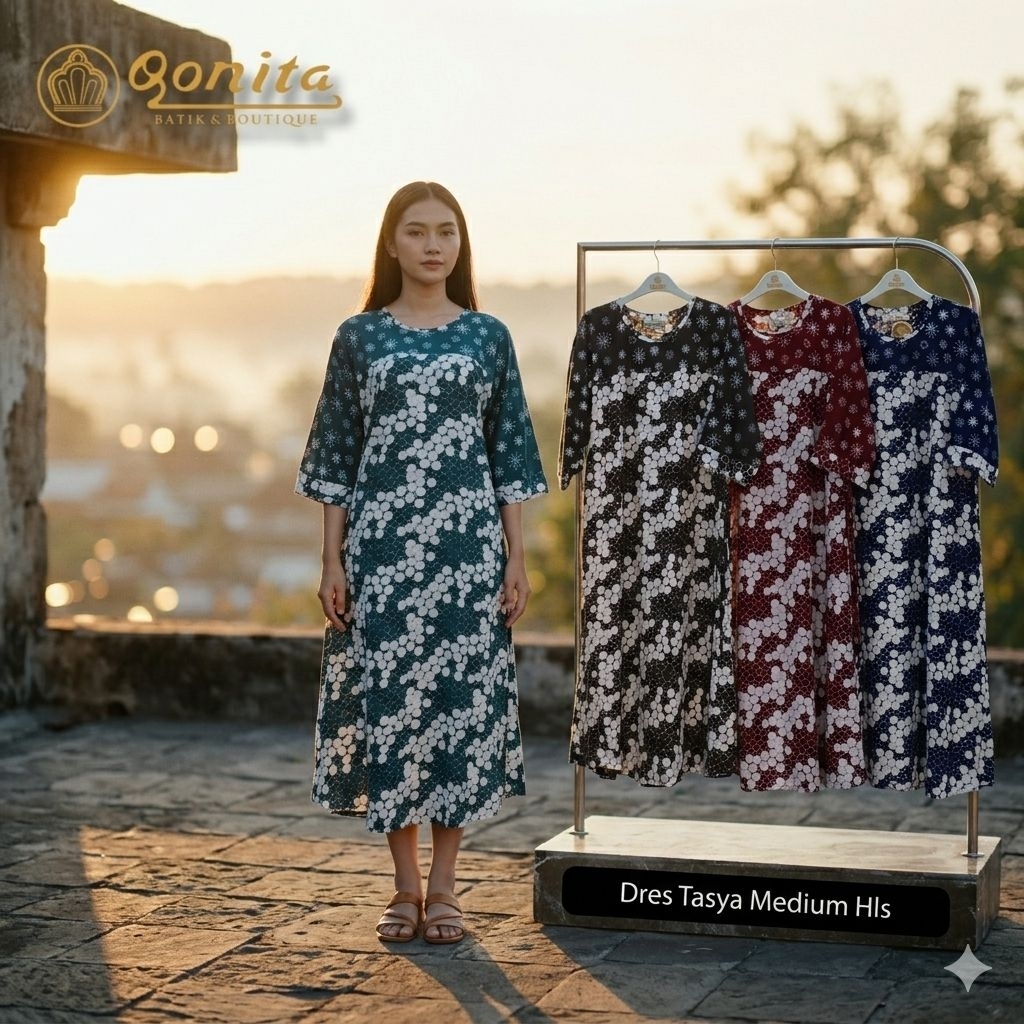 dress qonita//daster qonita//batik pekalongan ori