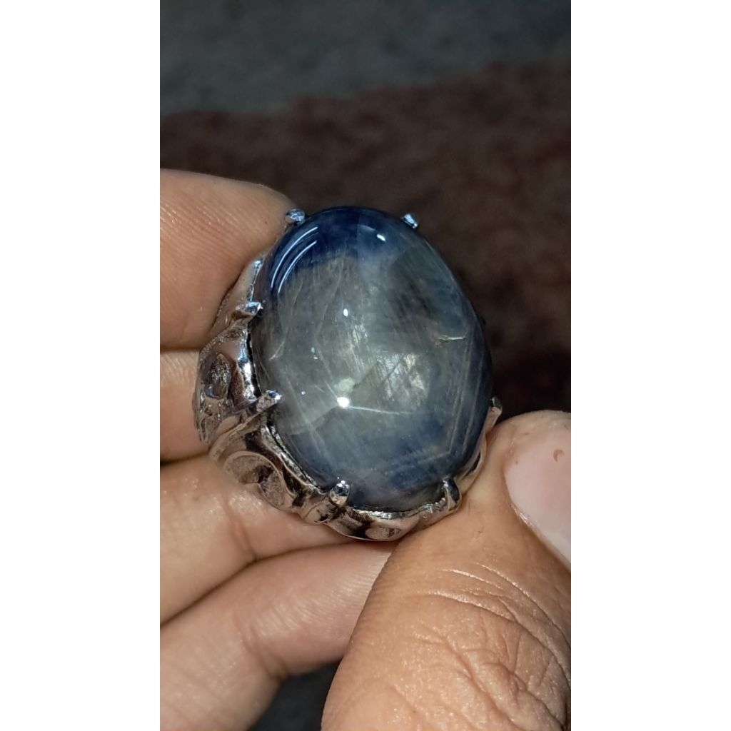 cincin blue safir jumbo