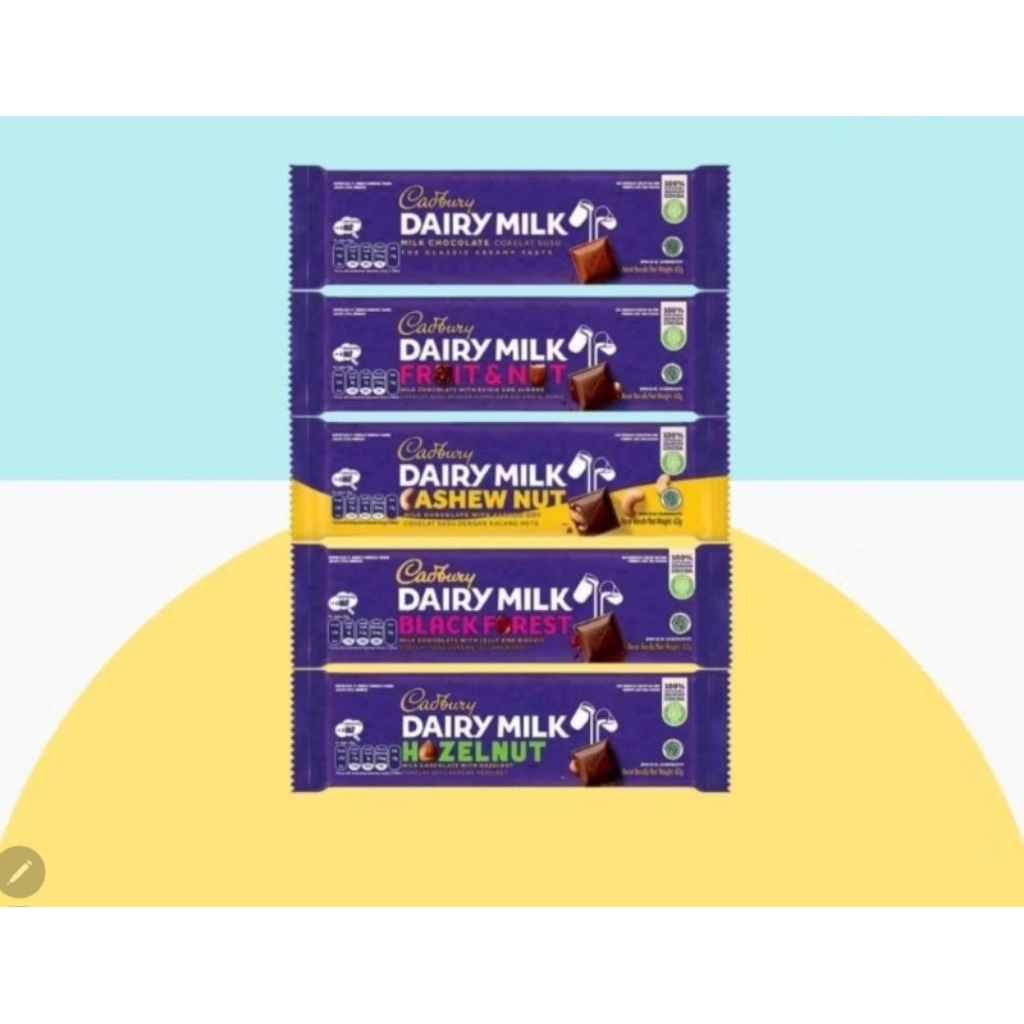 Cadbury Dairy Milk Chocolate 52g Coklat camilan