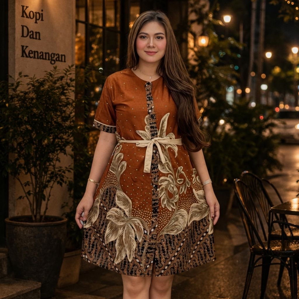 Atasan dres batik wanita terbaru | Dres batik wanita masakini | Batik wanita terlaris