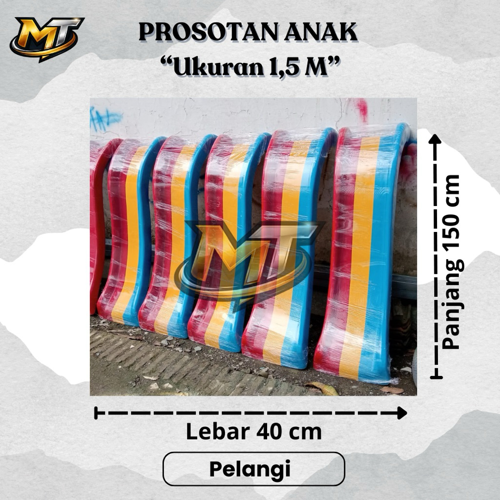 Prosotan Anak Fiber 1.5 M Prosotan Pelangi  Prosotan Berkualitas Mainan Indoor Mainan Outdoor