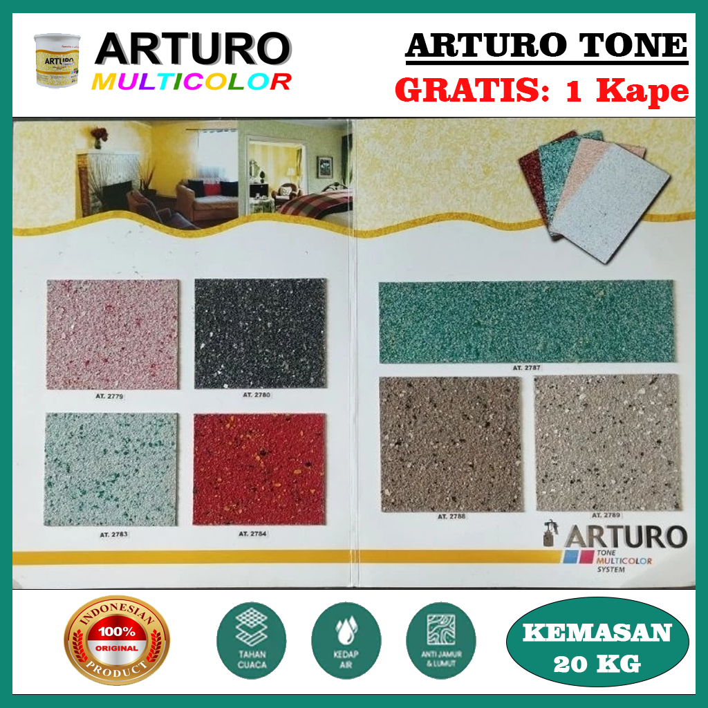 ARTURO Cat Texture Type Arturo Tone 20 KG (PAIL) - FREE 1 Kape