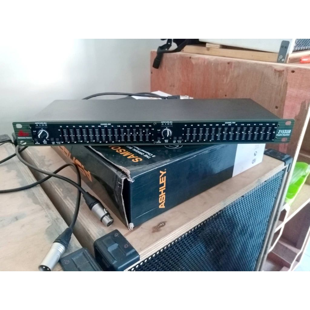 Equalizer DBX 215 +subwoofer second/bekas normal