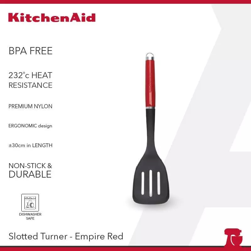KitchenAid Slotted Turner Nylon spatula sutil kitchen aid