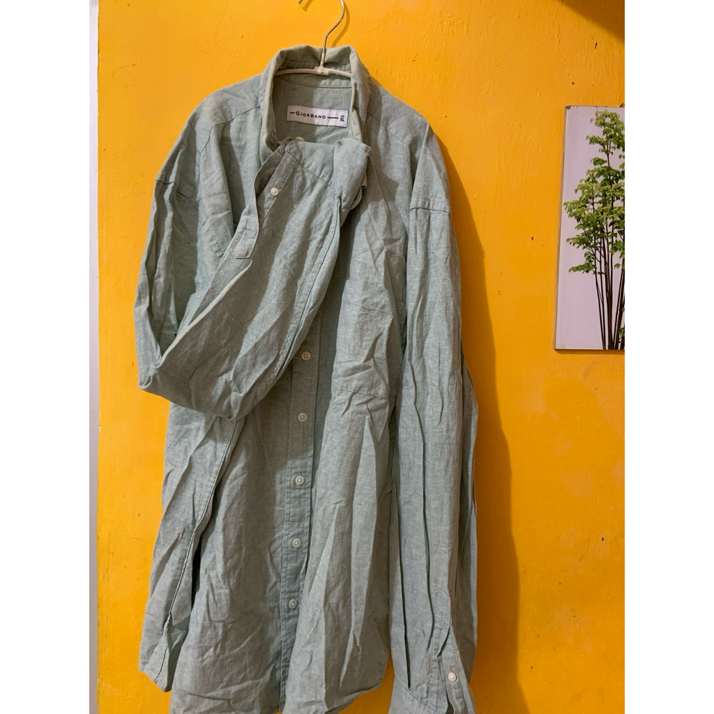 Baju pria lengan panjang Giordano XL