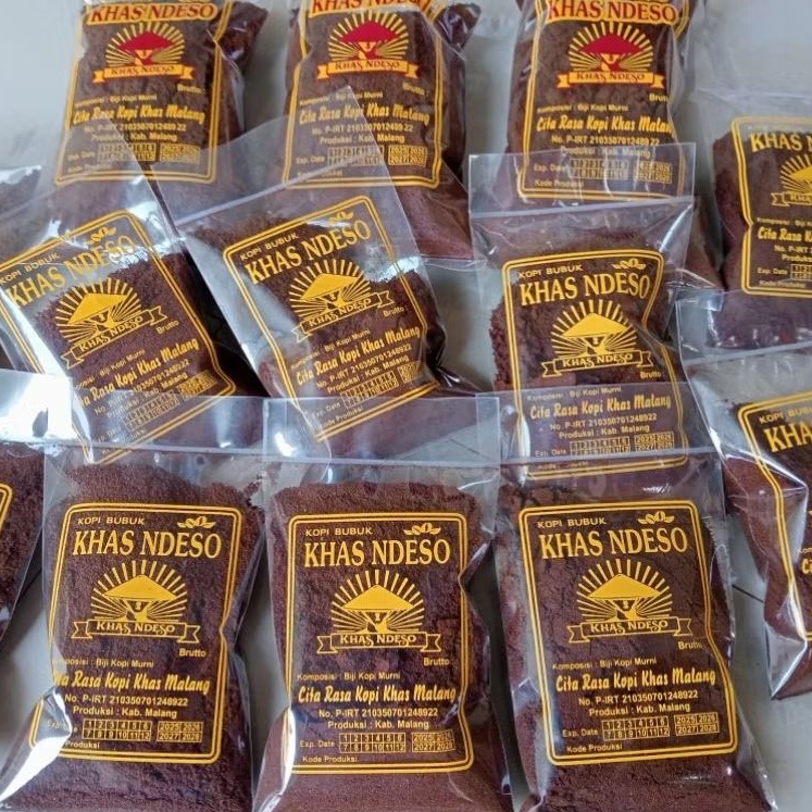 Kopi bubuk Tubruk khas ndeso asli Malang/ kopi bubuk hitam murni 100%/ Aroma kopi bubuk Malang