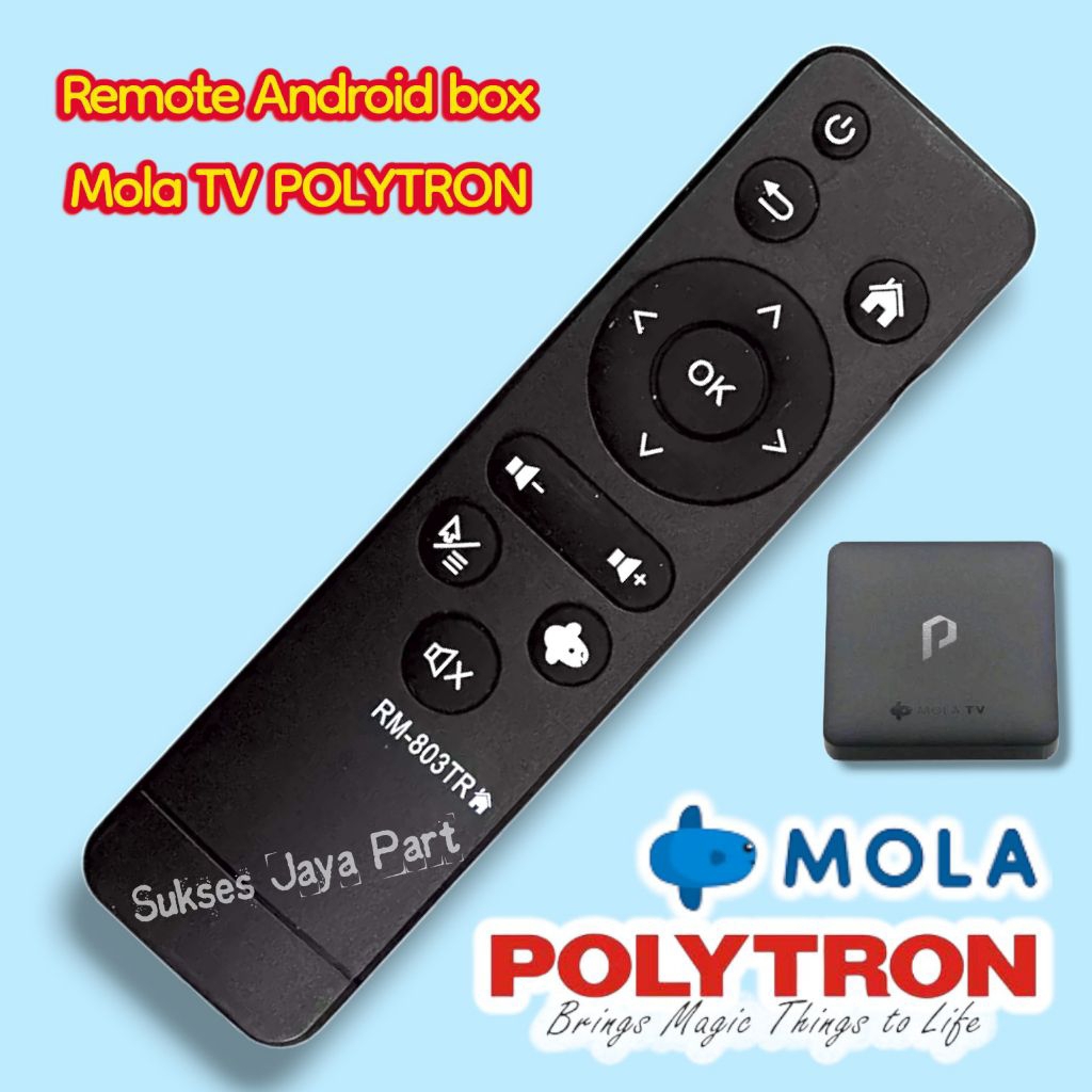 Remote Android box Polytron Mola TV dan Akari Android