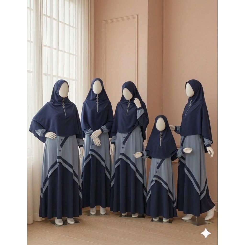 Konveksi Seragaman Custom Size , Jasa Jahit Seragaman Fashion Muslim Kekinian Busui Dress Gamis Cust