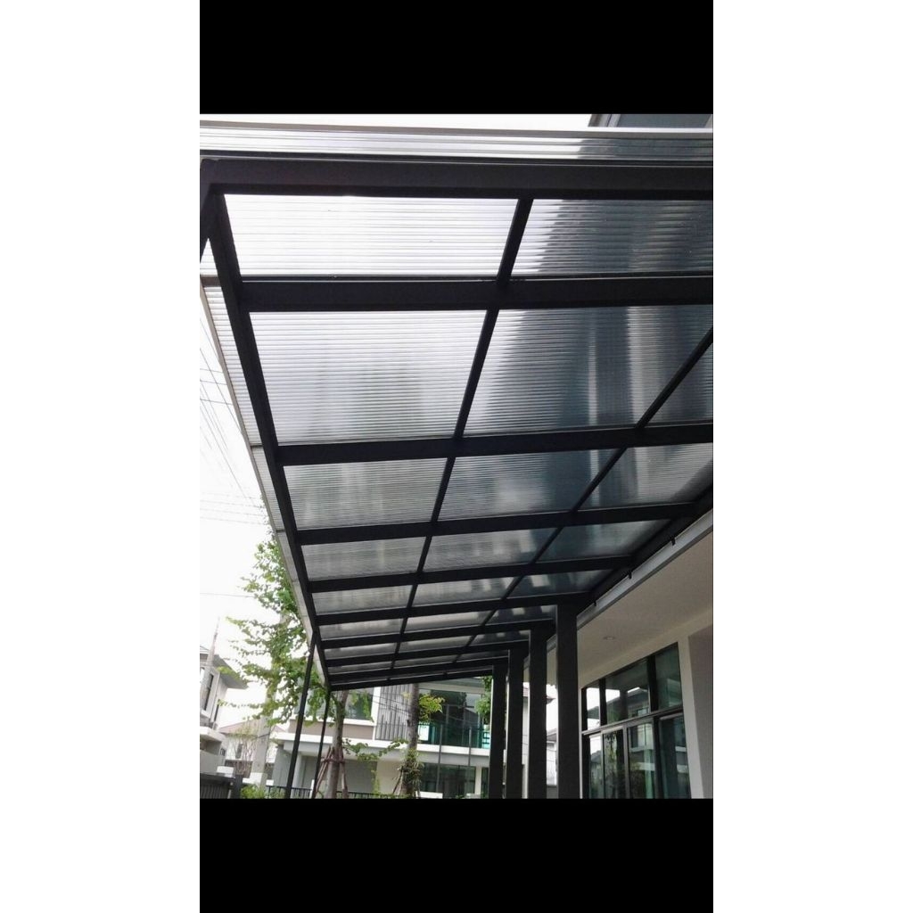 Kanopi atap polycarbonate minimalis
