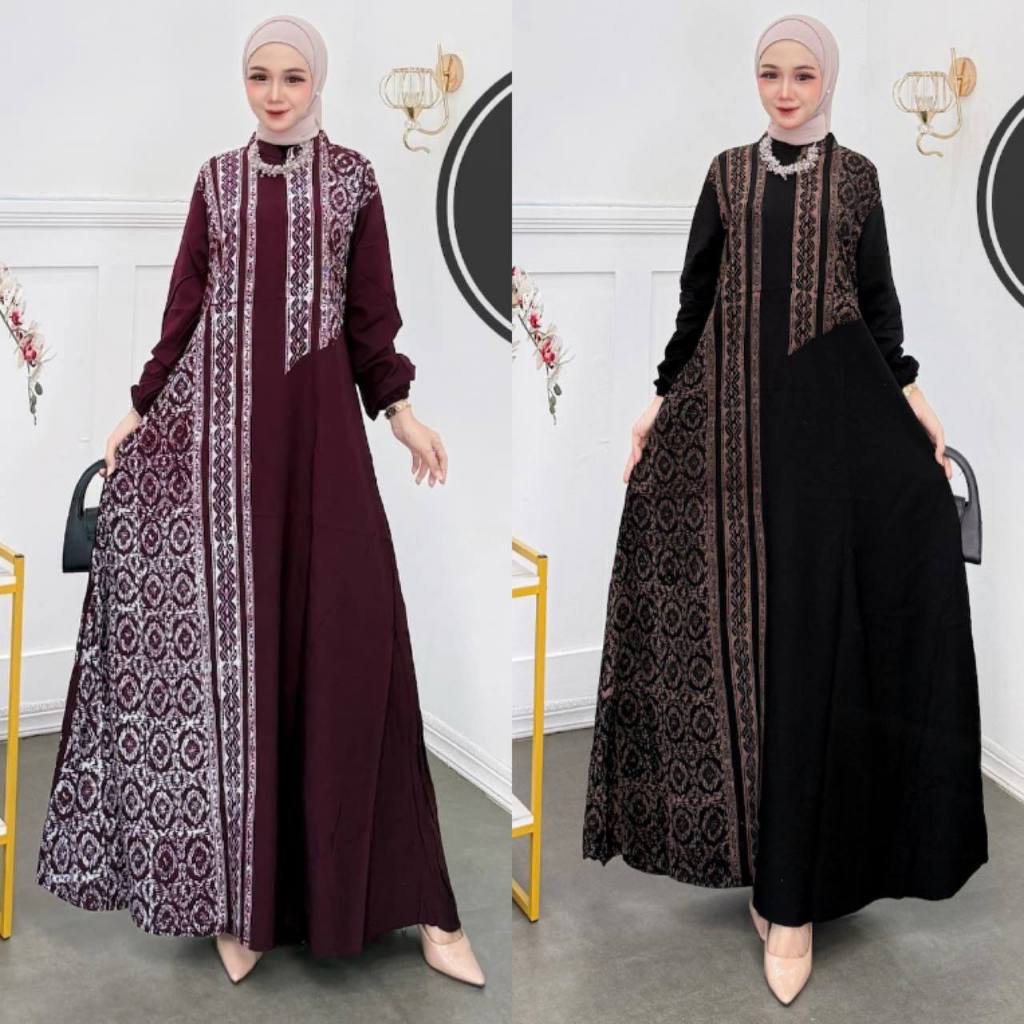AN02 Gamis Twill Ori - Gamis Twill Ori Zipper | Twill Ori Ld 95-135 | Gamis Twill Resleting Size S-5
