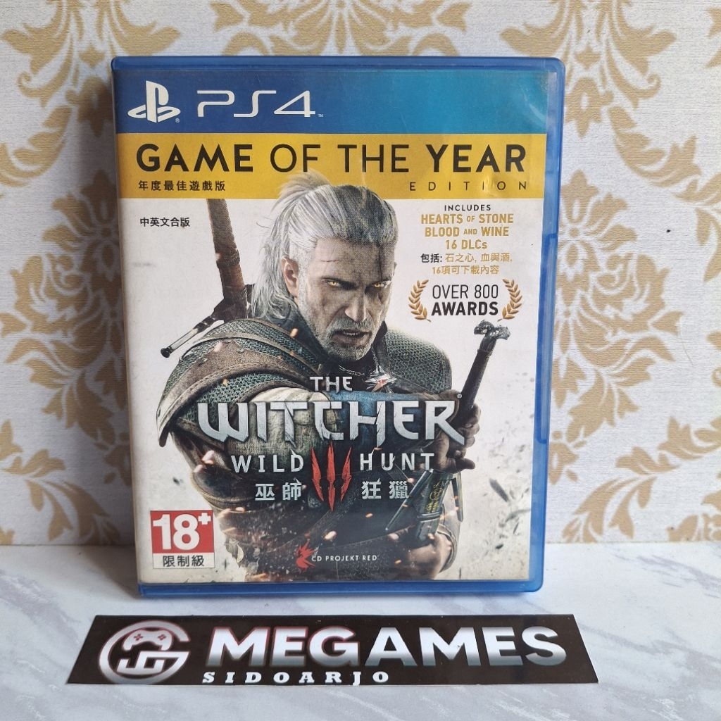 Kaset Bd Ps4 The Witcher 3 Wild Hunt Game Of The Year - Second/Bekas