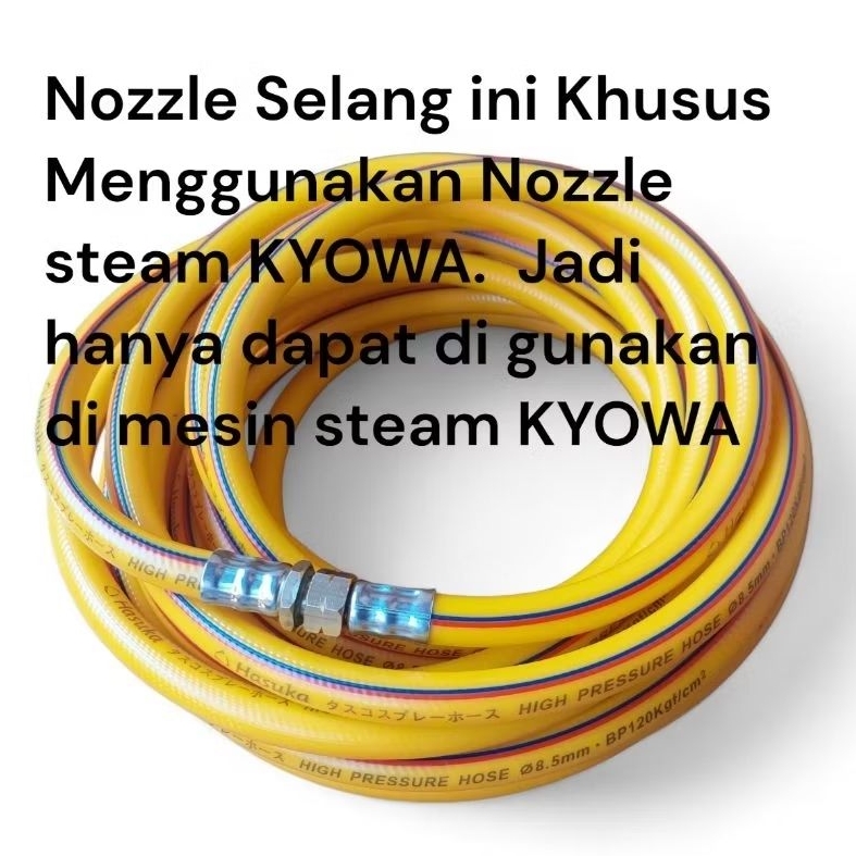 Selang Steam Jet Cleaner Kyowa 10 M 15 M Dan  20 M - Selang Steam AC Nozzle Kyowa - Selang Steam Jet