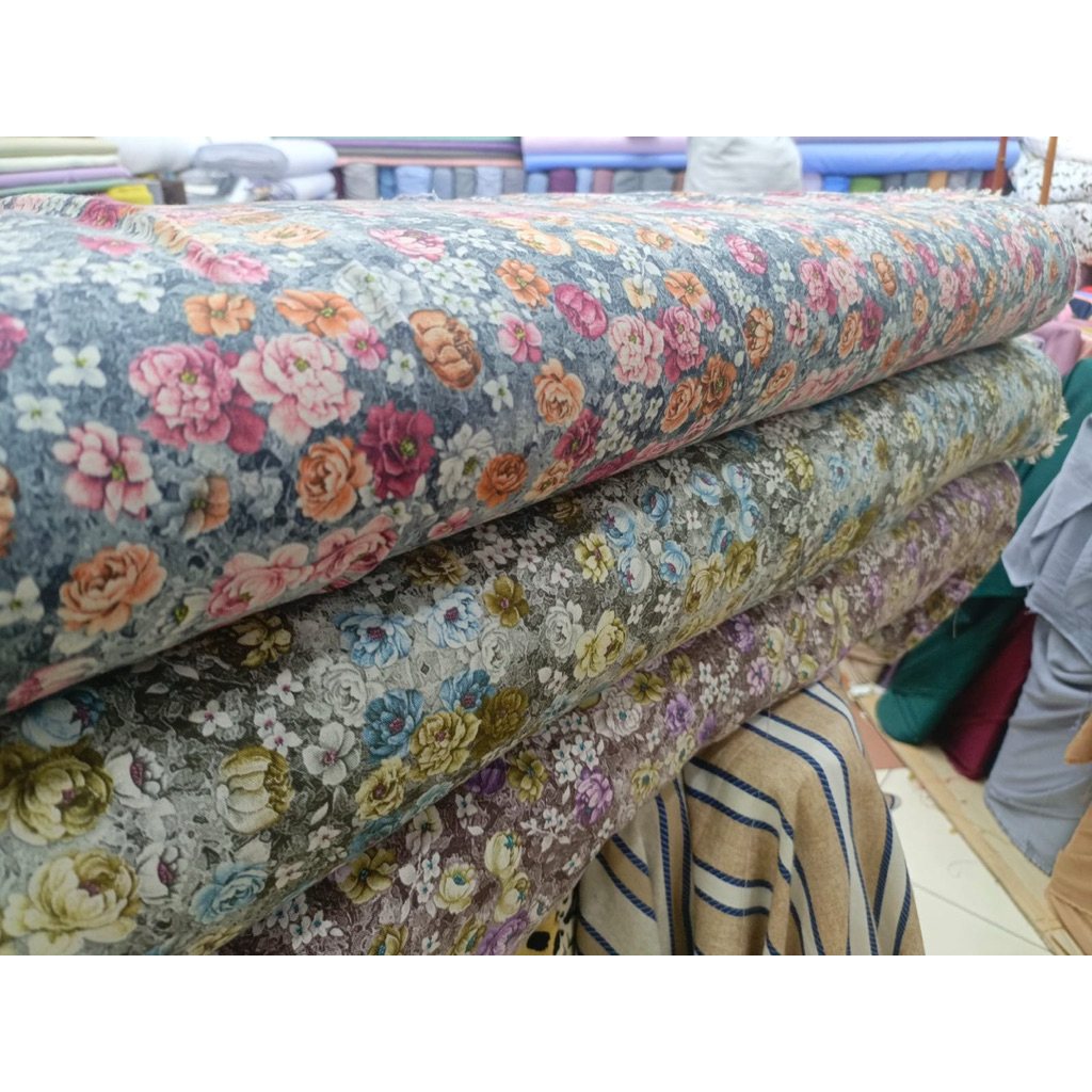 Kain Katun Rayon Viscose Premium Import