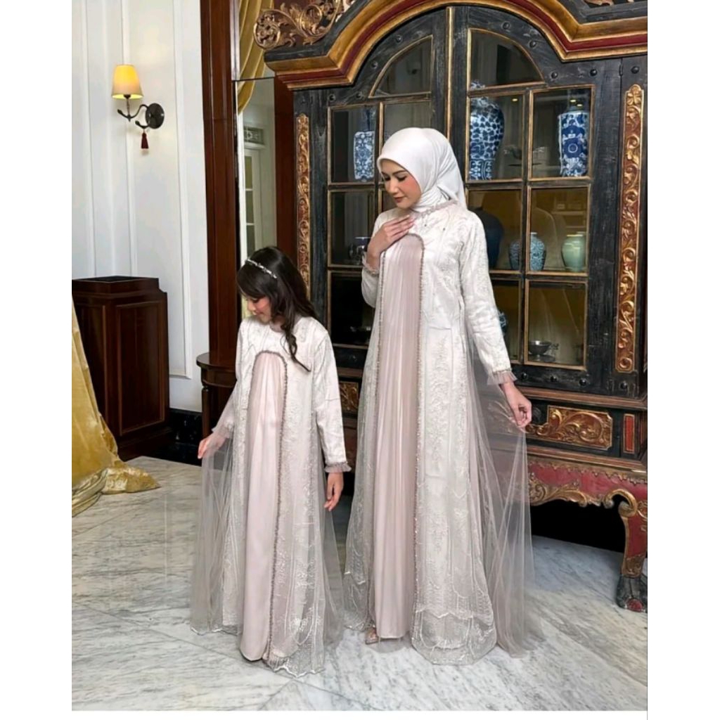 SYAZA LUXURY DRESS BY JAVINA  OFFICIAL  / SET FAMILY SYAZA LUXURY /  DRESS SYAZA LUXURY by  JAVINA  