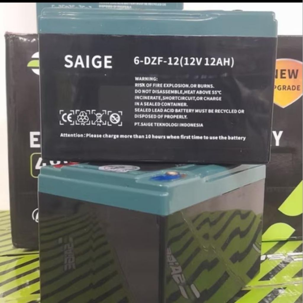 Baterai SLA 48v12ah sepeda listrik merk saige