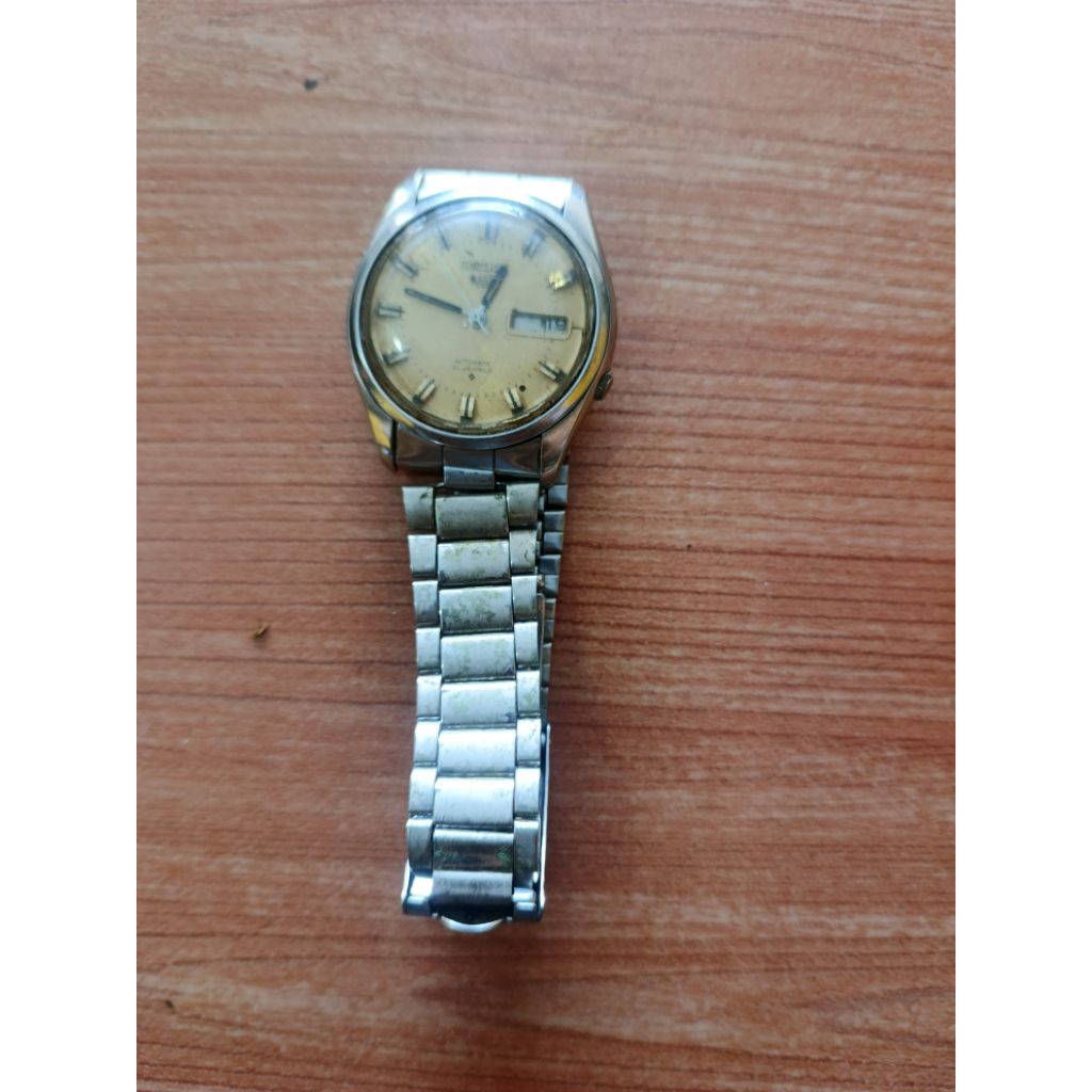 jam tangan jadul otomatis seiko 5 laju normal antiq