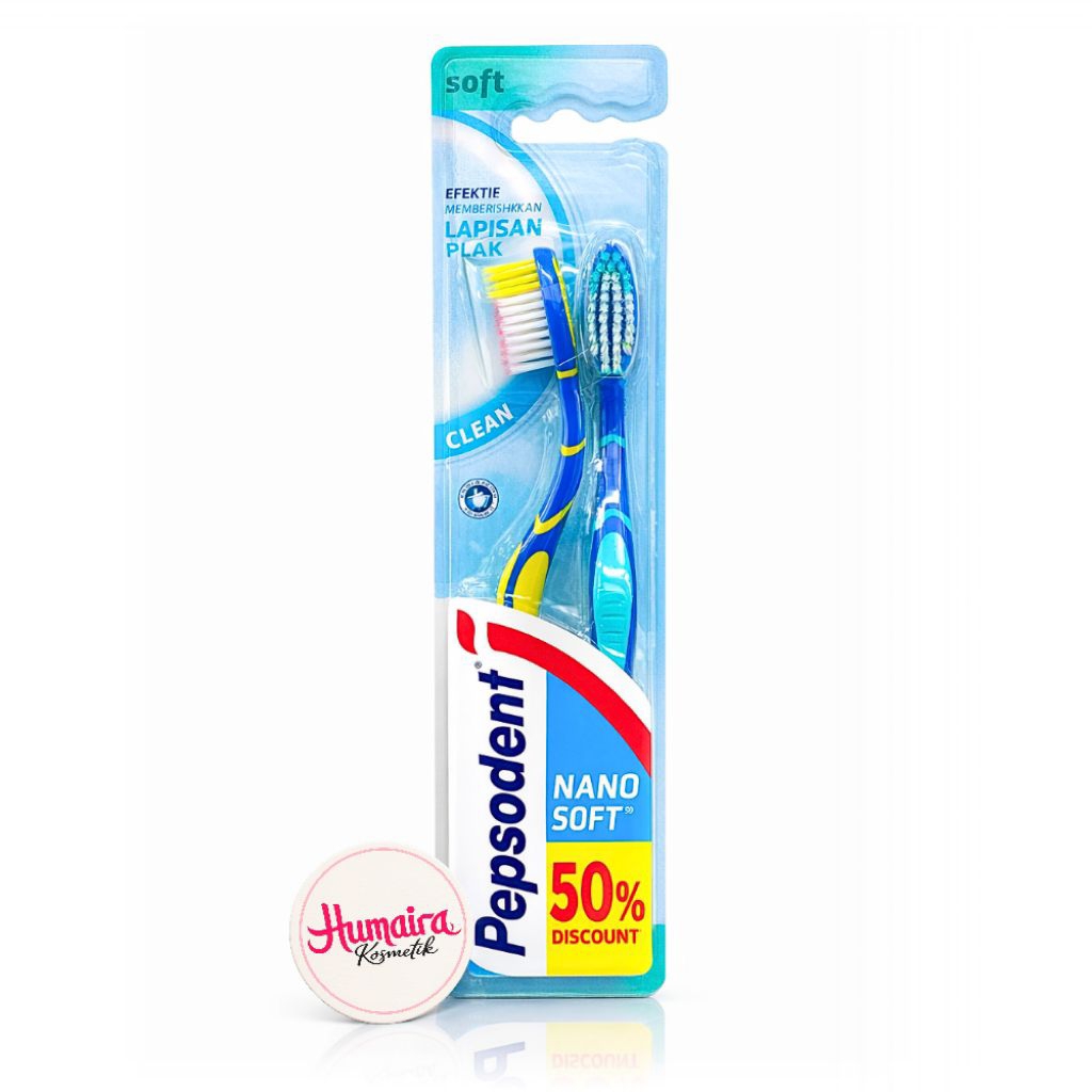 Pepsodent Sikat Gigi Nanosoft Clean Isi 2