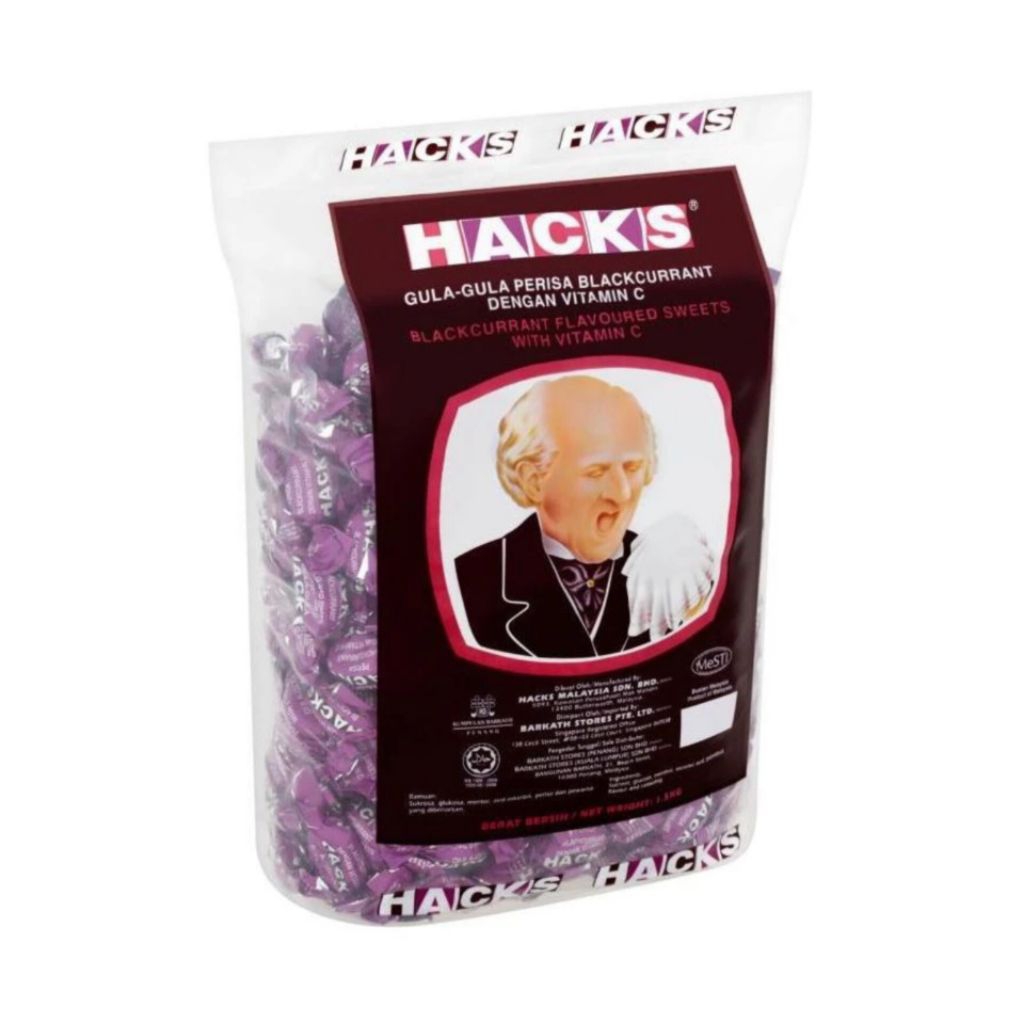 HACKS Permen Rasa Blackcurrant Malaysia (1,8kg)