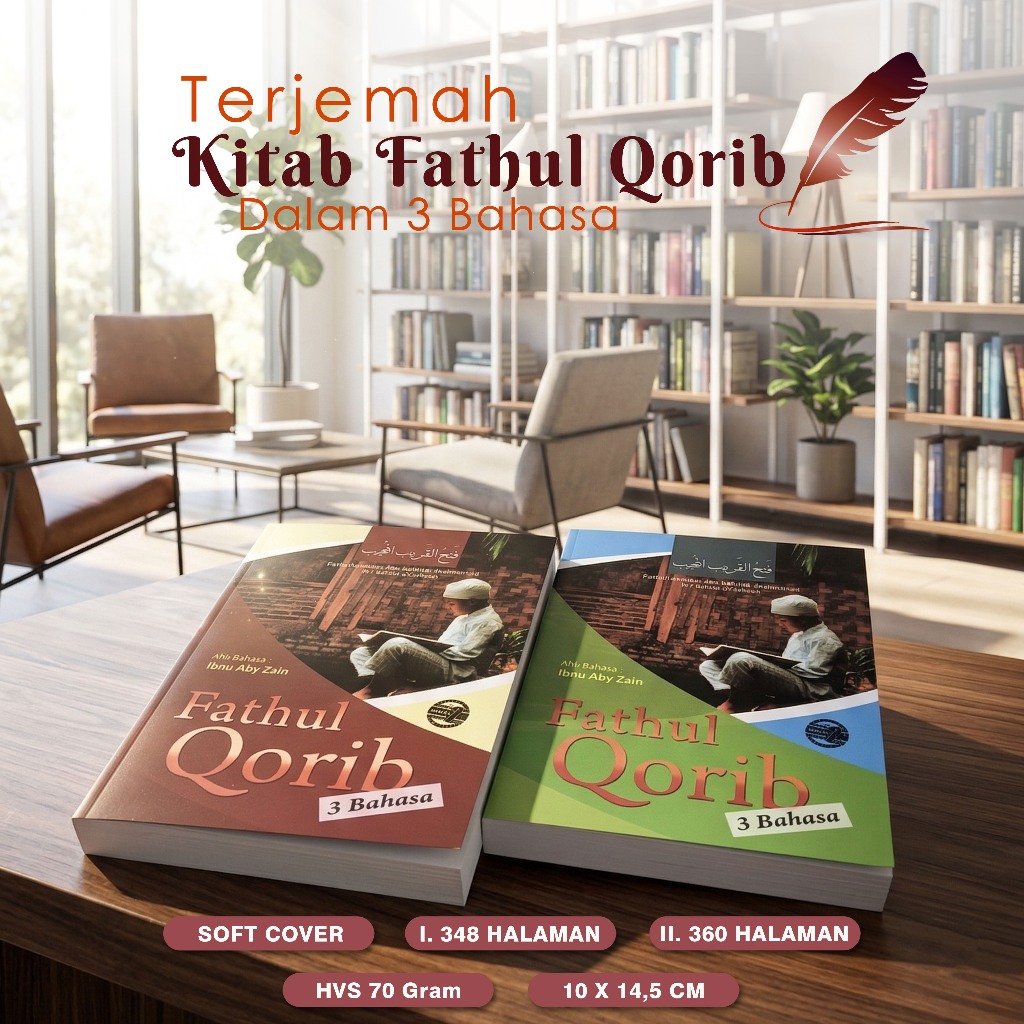 Fathul qorib saku | Terjemah fathul qorib 3 bahasa 2 jilid | Fathul qorib makna pegon | buku pesantr