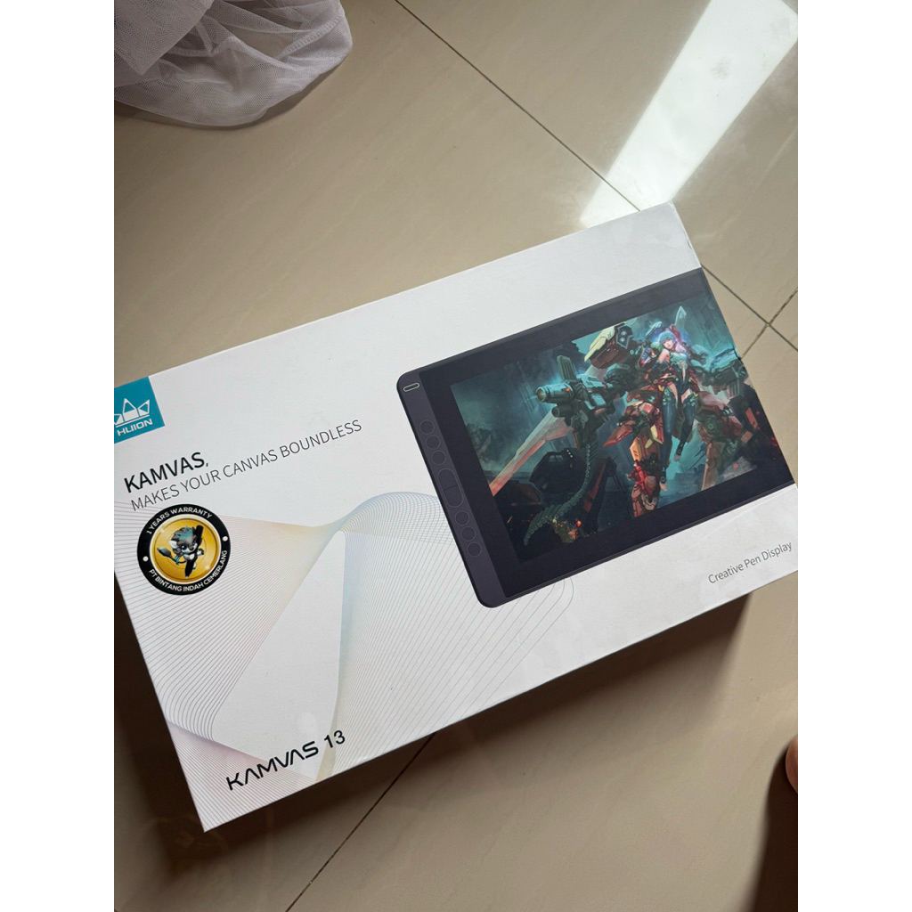 Preloved Huion Kamvas 13 GS-1331 Huion Drawing Tablet Pen Tablet Display