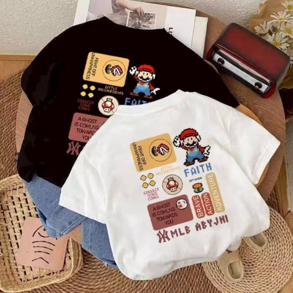 GX.STOREE Kaos anak pria|2-12 Tahun|Cetakan gaya Korea|korea style premium baju atasan|Anak pria 10 