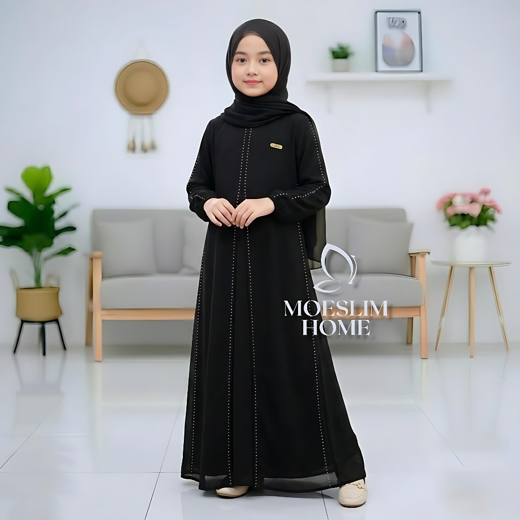 NEW NAZWA KIDS GAMIS ANAK PEREMPUAN TANGGUNG TERBARU 2026 USIA 6-16 TAHUN ABAYA ANAK BAHAN CERUTY