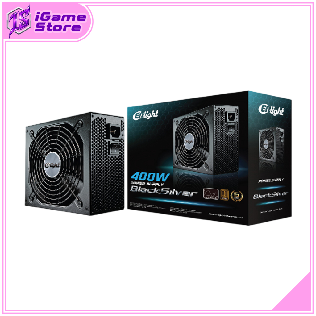PSU Enlight Black Silver 400 Watt 80+ Bronze
