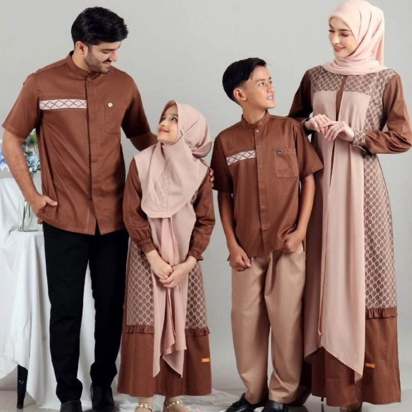 Famset Sarimbit Keluarga Nibras NIBRAS RAYYA SERIES EFATA BROWN