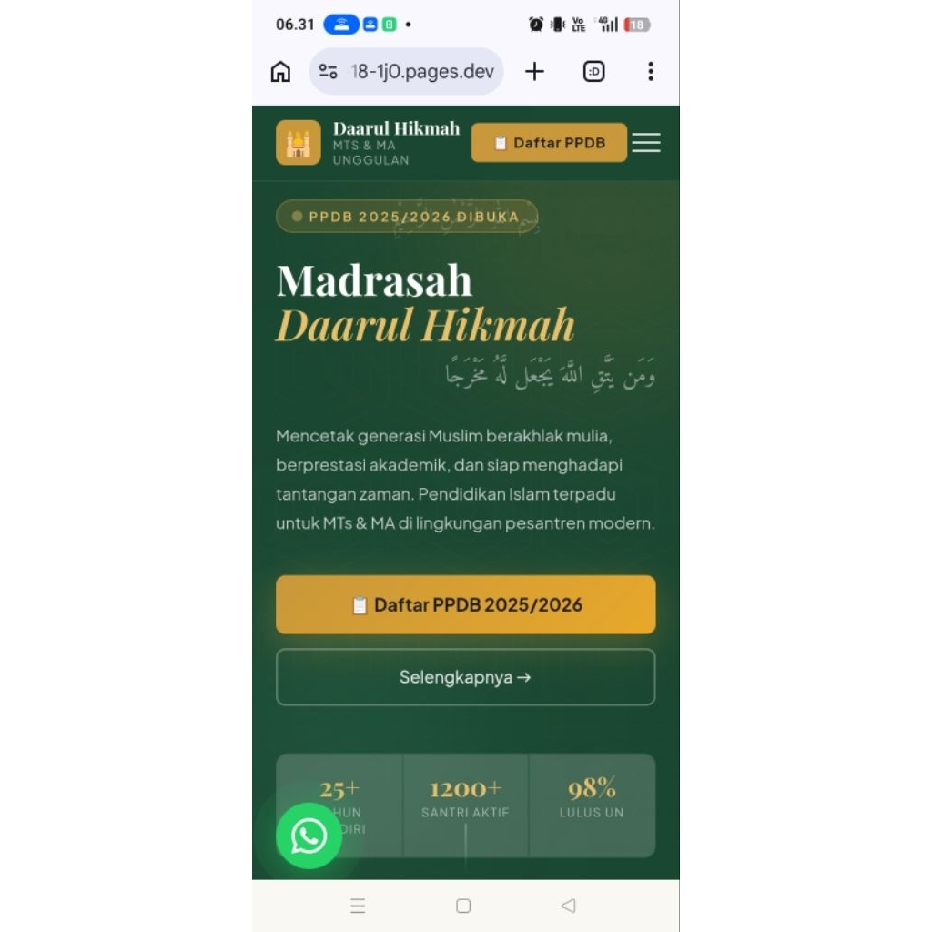 Website Landing Page Sekolah dan Madrasah Full PPDB 1