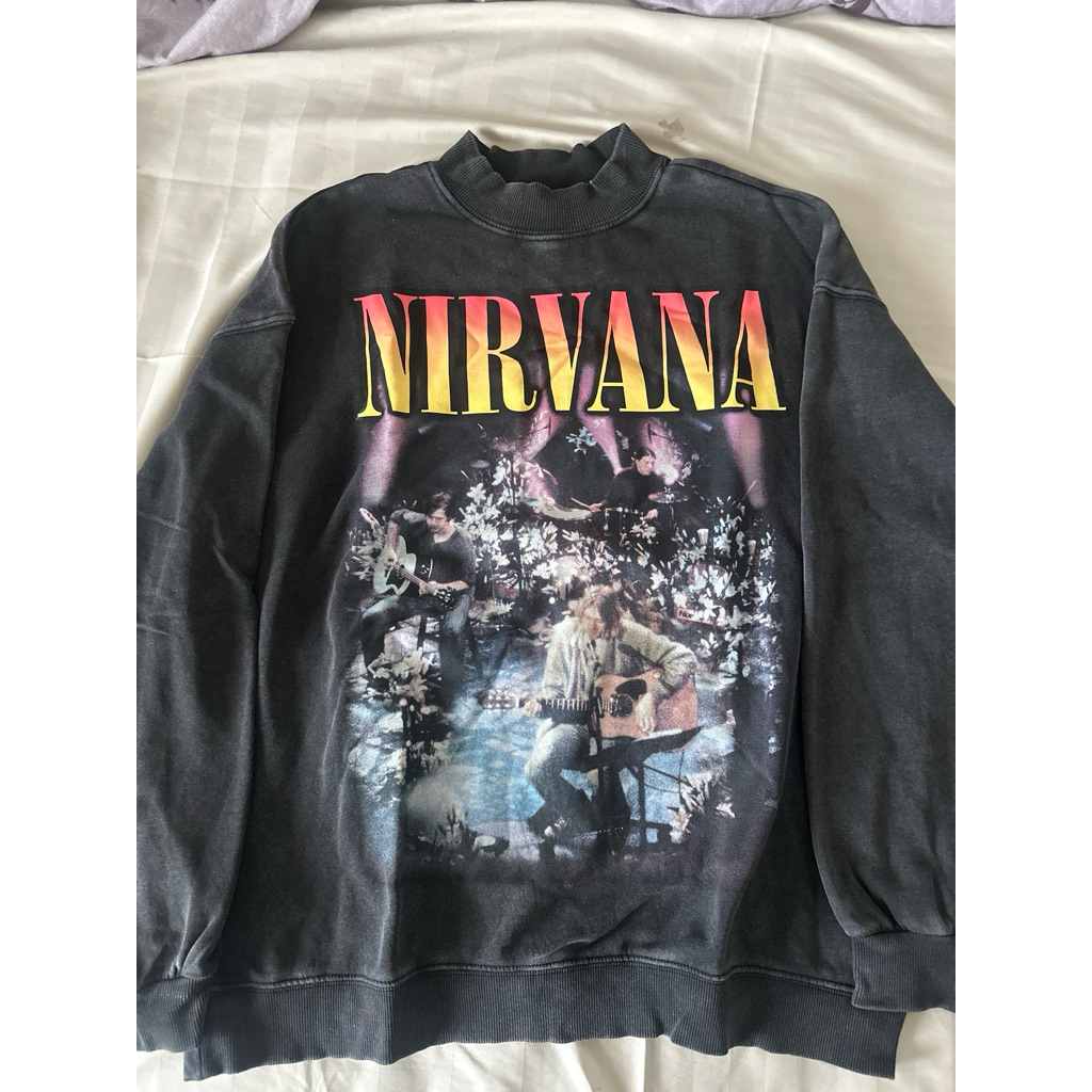 rare vintage nirvana h&m sweater size s - preloved